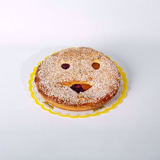 Afbeelding van Carnaval vlaai groot half kersen half abrikozen