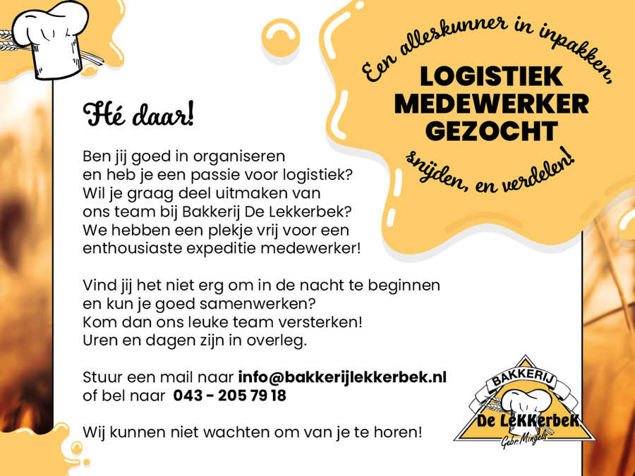 Vacature logistiek medewerker