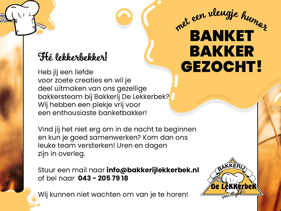 Vacature banketbakker
